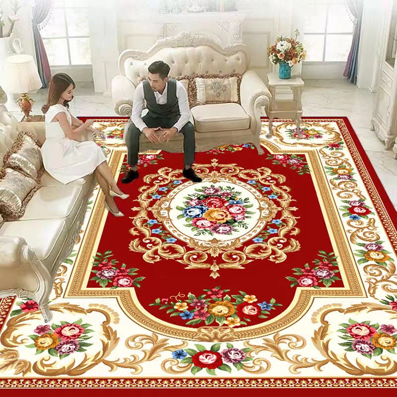 Floor carpets red